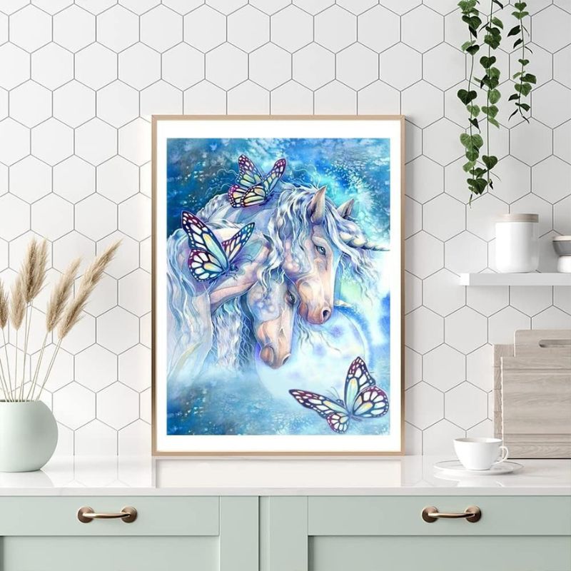 Butterfly Unicorn Diamond Home Decor Art Kits