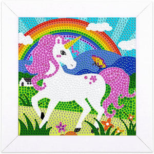 Unicorn 5D Diamond Painting Kit With Wooden Frame