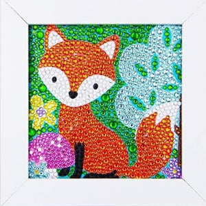 Artful Fox 5D Diamond Painting Kit With Wooden Frame