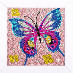 Butterfly 5D Diamond Painting Kit With Wooden Frame