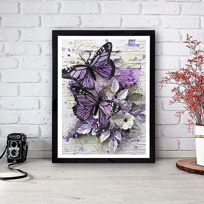 Butterfly Moth 5D Paintings With Diamond Dots