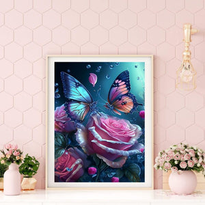 Butterfly Rose Diamond Painting Kits