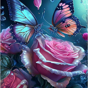 Butterfly Rose Diamond Painting Kits