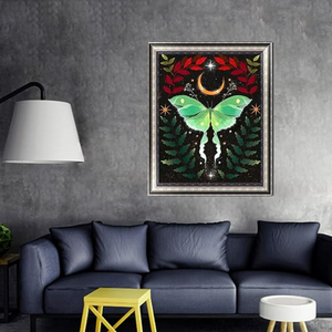 Butterfly With Moon Diamond Painting