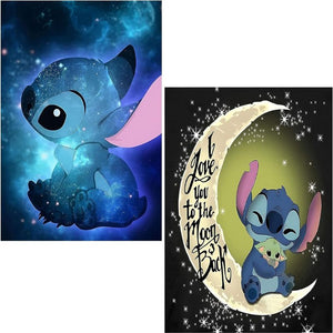 Cartoon And Moon Diamond Painting Kits