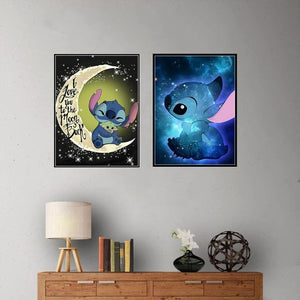 Cartoon And Moon Diamond Painting Kits