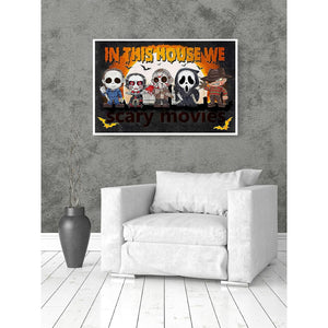 Cartoony Halloween Painting By Number Kit