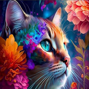 Cat Paint By Diamond Kit