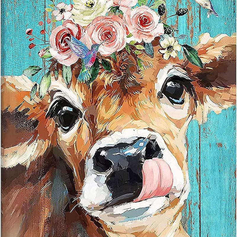 Cow Diamond Painting Gem Art Kits