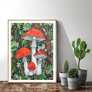 Crystal Mushroom Gem Art Painting Kits