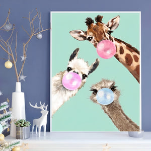 Custom Giraffe Home Wall Decor Painting Kits