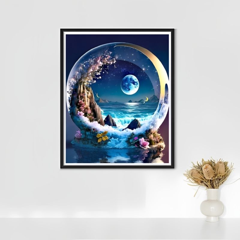 Diamond Art Crystal Ball Moon Painting Kit