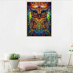 Embroidery Owl Painting By Numbers