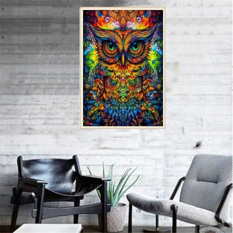 Embroidery Owl Painting By Numbers