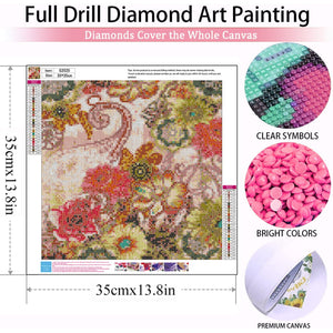 Flower Art Diamond Craft Painting Kit For Decor