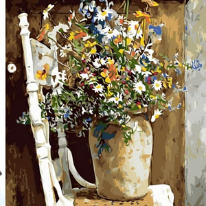 Flower Vase Paint By Numbers Set