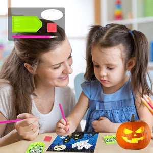 Halloween 5D Diamond Painting Kit With Wooden Frame