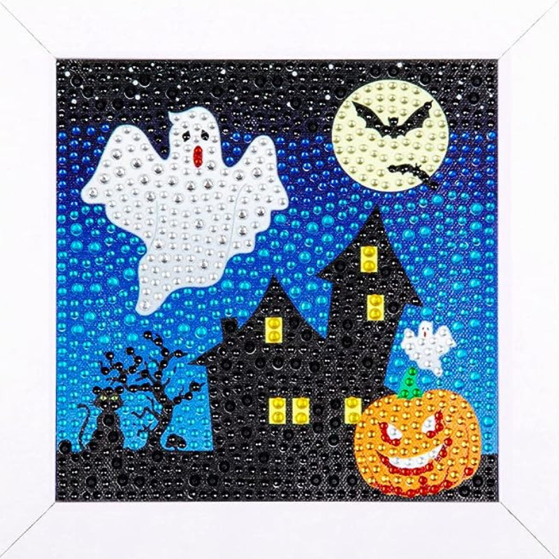 Halloween 5D Diamond Painting Kit With Wooden Frame