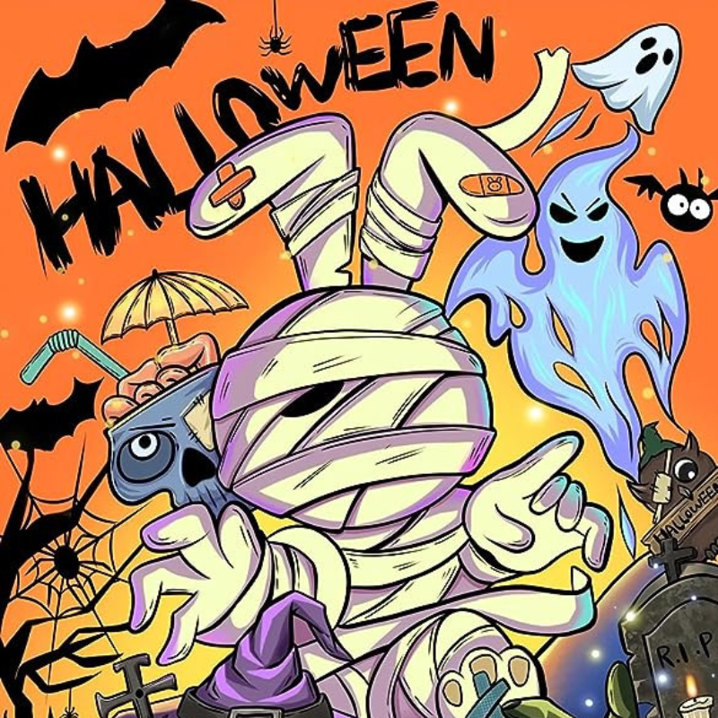 Halloween Cartoon Paint By Diamond Kit