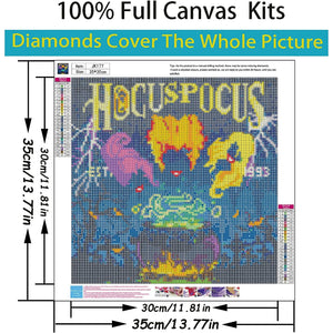 Horror Theme Diamonds Dot Gem Art Kits