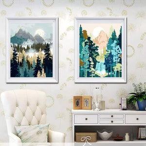 Large Forest Paint By Numbers Set