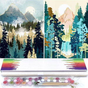 Large Forest Paint By Numbers Set