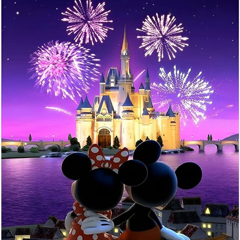 Mickey And Castle Art Painting Kits