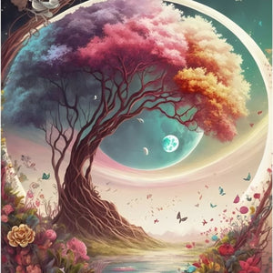 Moon And Tree Full Drill Painting Kit