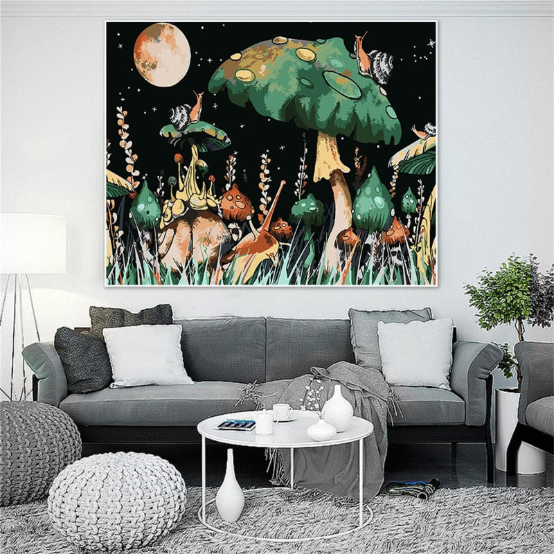 Moon Mushroom Art Paint By Number For Decor