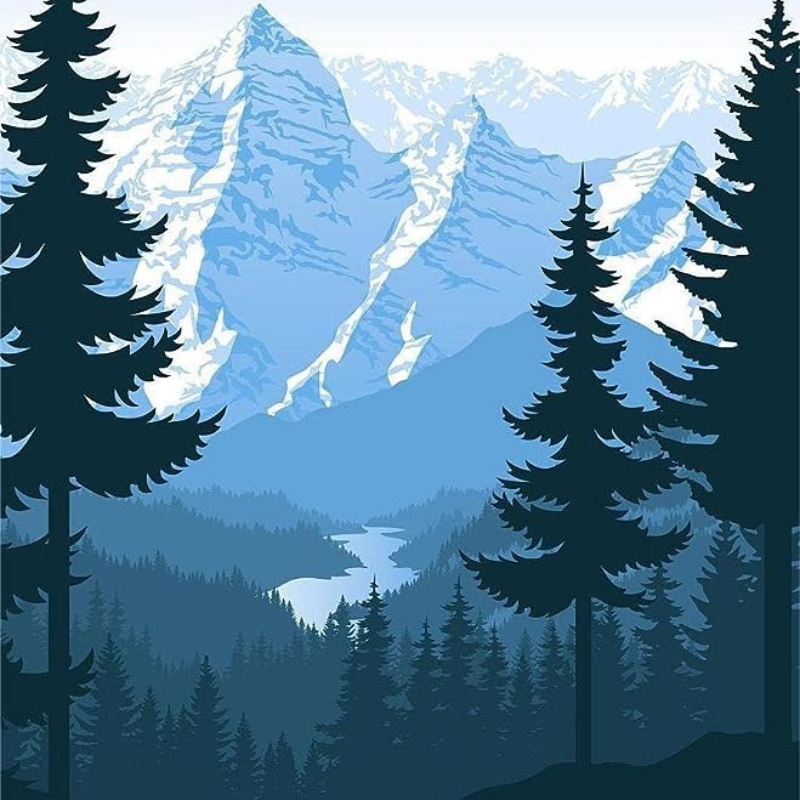 Mountain Painting By Number