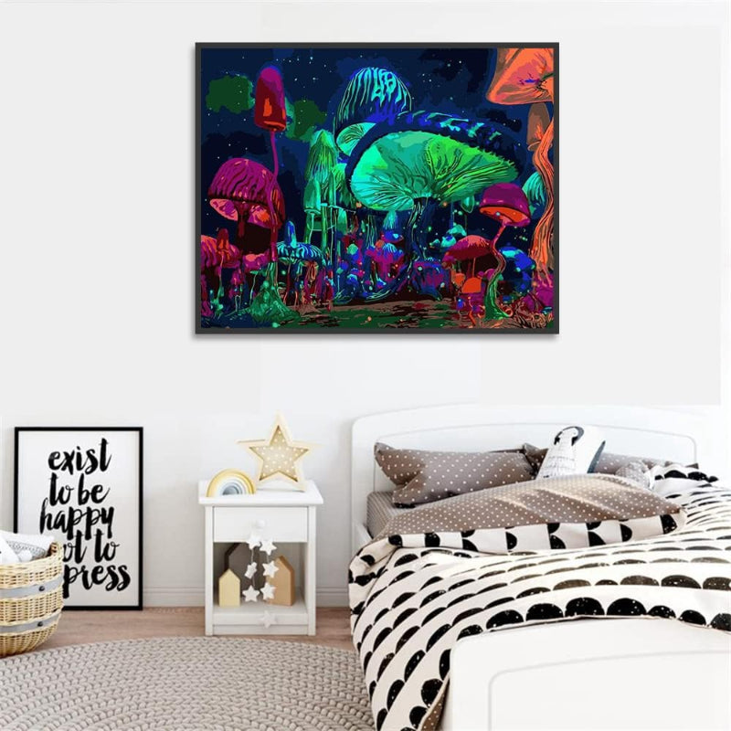 Mushroom Art Paint By Number For Decor