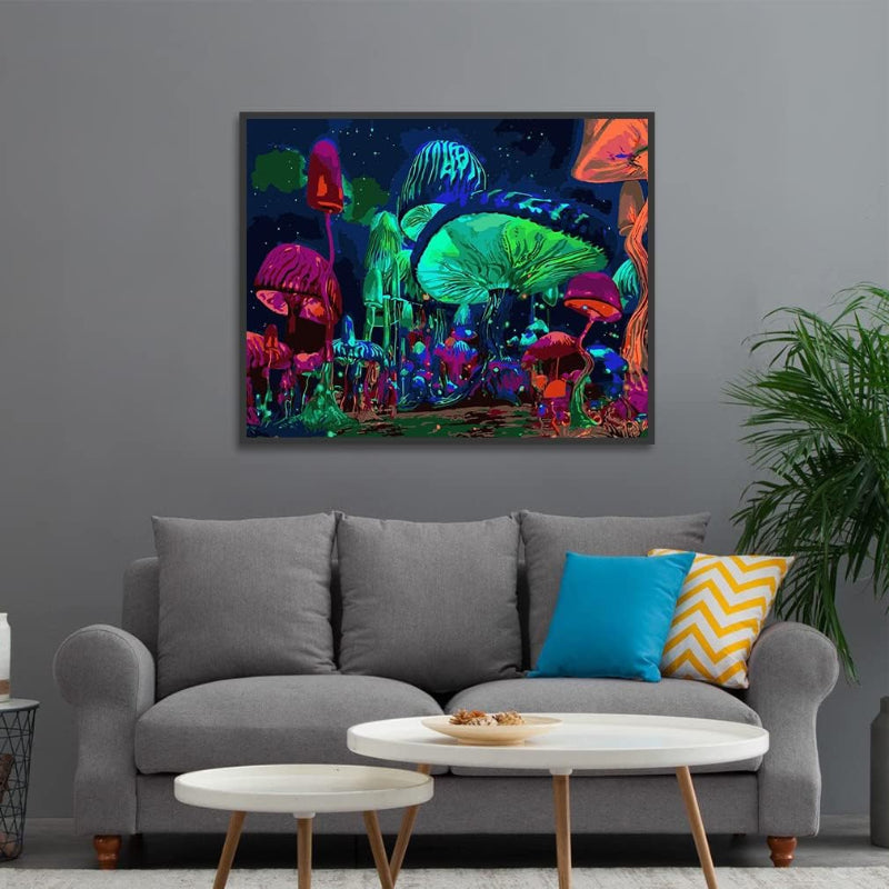Mushroom Art Paint By Number For Decor