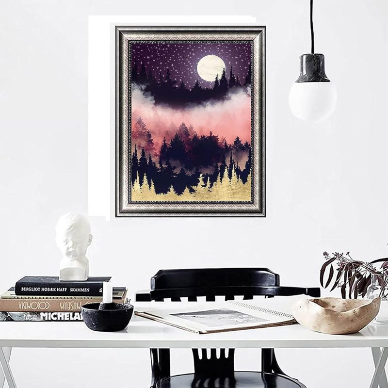 Night Forest Abstract Diamond Painting Set