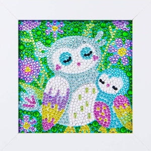Owl 5D Diamond Painting Kit With Wooden Frame