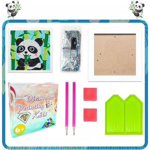 Panda 5D Diamond Painting Kit With Wooden Frame