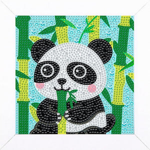 Panda 5D Diamond Painting Kit With Wooden Frame