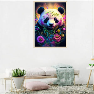 Panda Painting By Diamond Kit