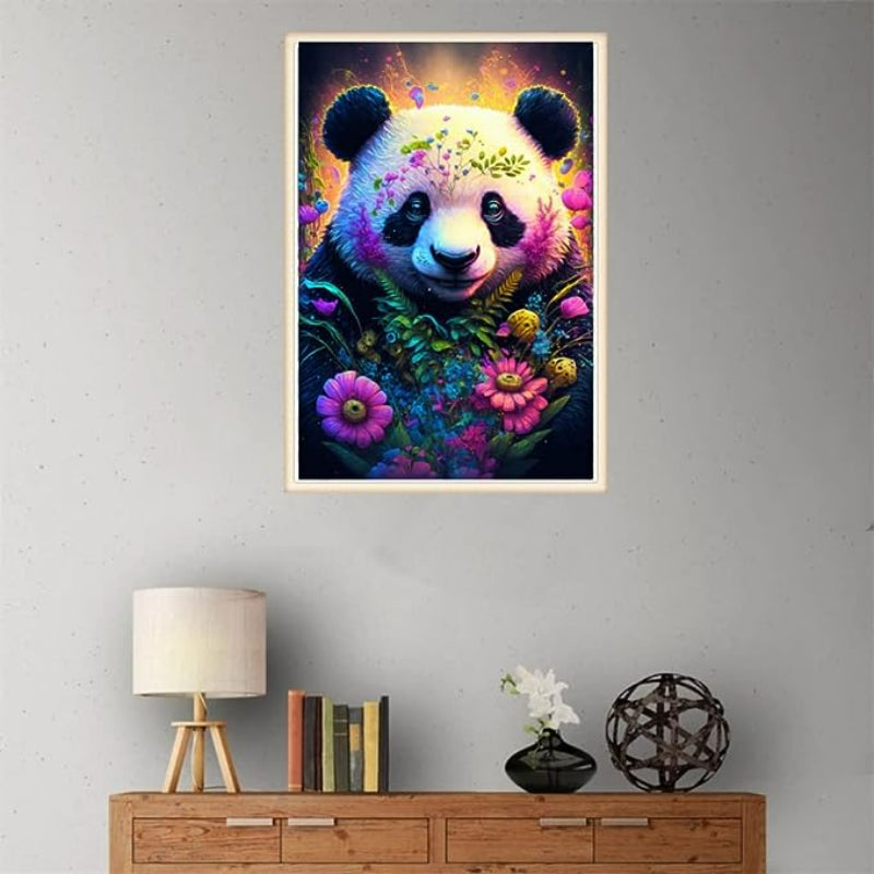 Panda Painting By Diamond Kit