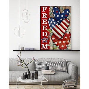 Patriotic Cordate Diamond Painting Kits