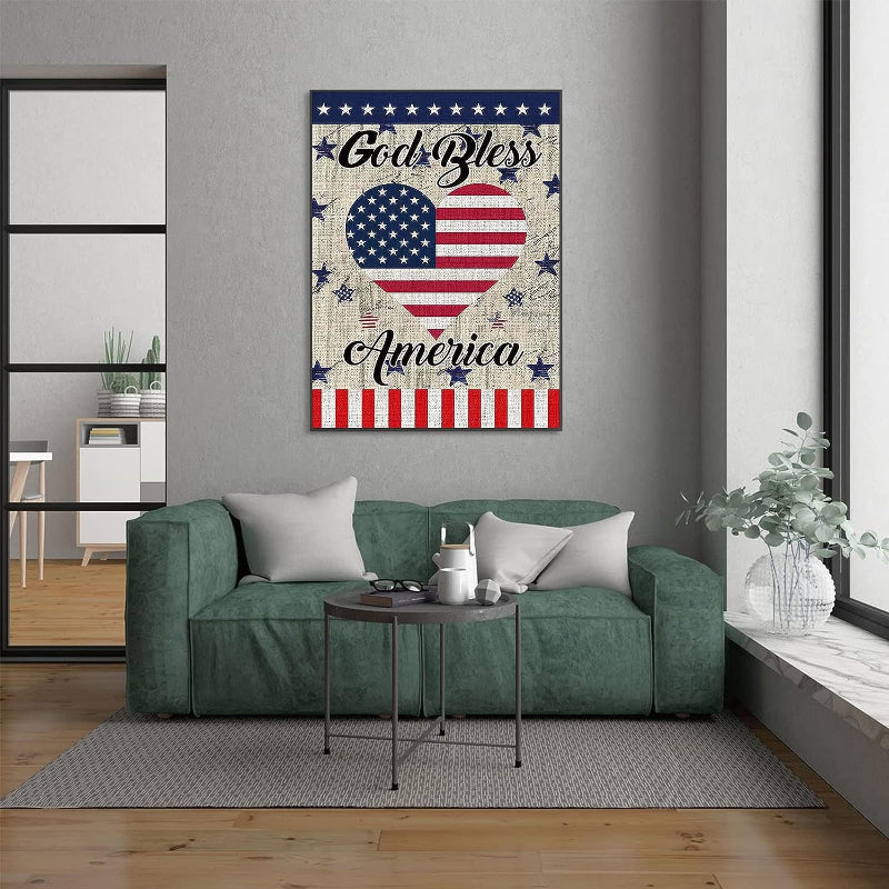 Patriotic Stripes And Stars Diamond Painting Kits