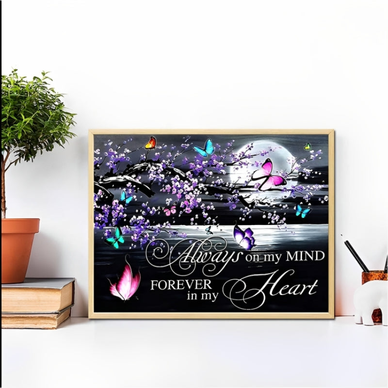 Slogan And Butterfly Crystal Painting Kits