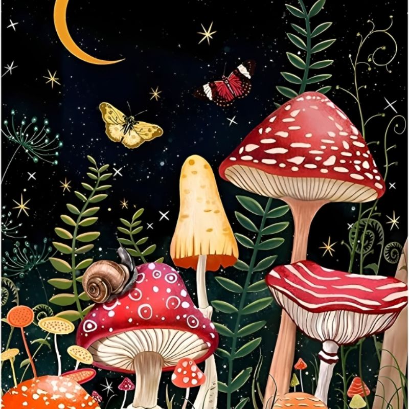 Snail And Mushroom Diamond Painting Kits
