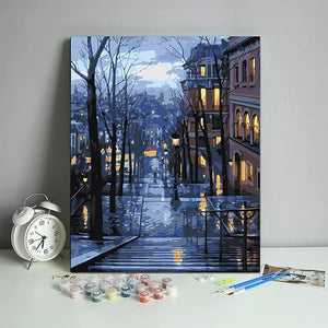 Street Painting By Number Kit For Home Decoration