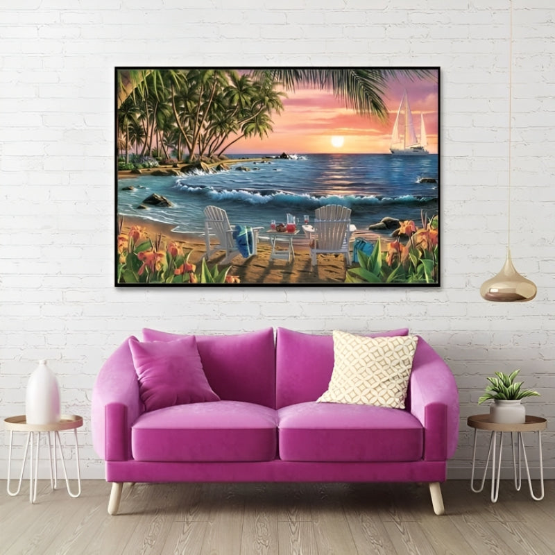 Sunset And Sea Painting Kits