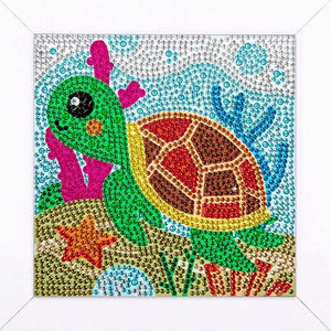 Tortoise 5D Diamond Painting Kit With Wooden Frame