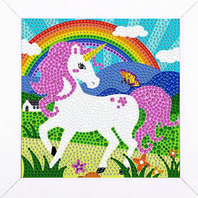 Unicorn 5D Diamond Painting Kit With Wooden Frame