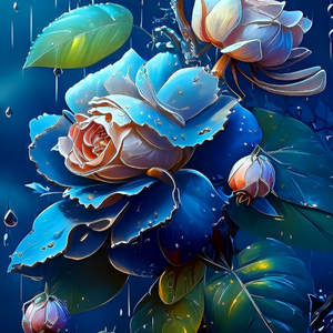 Rain Flower Gem Art Painting Kits