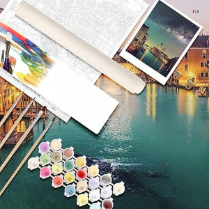 Water City Painting By Numbers Kit