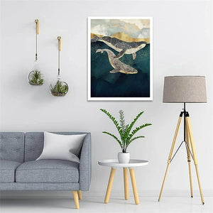 Whale Painting By Diamond Number